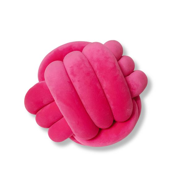 Transform your decor with this 11" Barbie Pink Knot Pillow - a stylish, solid accessory that adds an instant pop of color and coziness. Made with soft materials, it's the perfect accent piece. &nbsp;