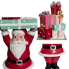 Welcome your guests with this Fabulous holiday piece. &nbsp;This cheerful and bright hand painted Santa is the perfect greeter, holding a vibrant stack of presents that will bring joy to all. December Diamonds and Regency International Style Santa Greeter