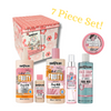 <p>7 Piece Soap and Glory Pamper Your Self - Make me Smooth - Set includes:</p> <ul> <li>8.5"x8.5"x8.5" Metal Tin (Its adorable!)</li> <li>Call of Fruity Body Wash 500ml (16.9 fl.oz)&nbsp;</li> <li>Call of Fruity Body Lotion 500ml (16.9 fl.oz) &nbsp;</li> <li>Face Soap and Clarity Vitamin C Facial Wash 350ml (11.8 fl.oz)</li> <li>Call on Me Body Wash in the Original Pink 75ml (2.5 fl.oz)</li> <li>Call of Fruity Fragrance Spritz 110 ml (3.7 fl.oz)</li> </ul>