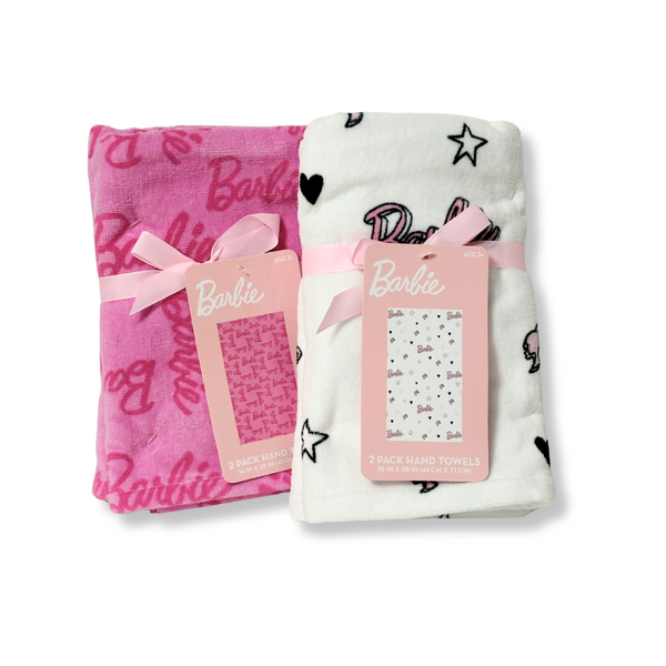 Barbie Bathroom Hand Towels (Set of 2) | Barbie Mattel Bathroom Towels
