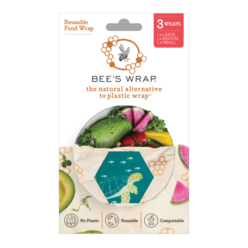 Bees_Wrap_Reusable_Beeswax_Food_Wraps_3_Pack_eco friendly food storage package picture