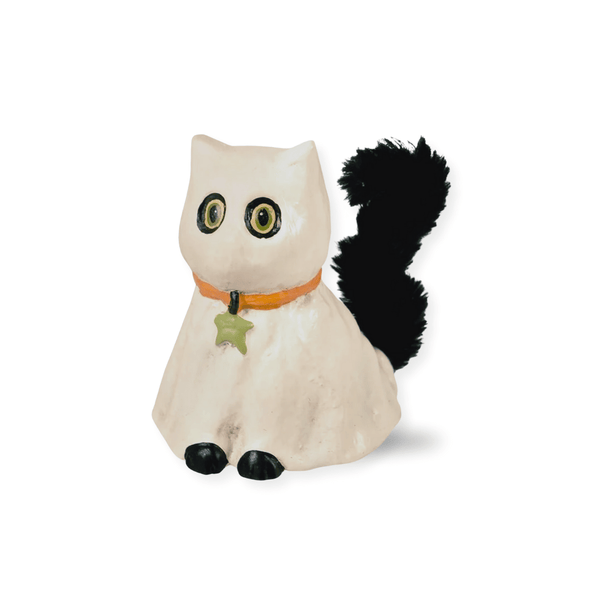 Cute Bethany Lowe Cat, Bethany Lowe Casper the Ghost Cat | Bethany Lowe Halloween Cat | Cute Cat with Ghost Costume