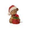 One Left! Bethany Lowe Christmas Surprise Bear | Bethany Lowe Holiday | Vintage Holiday Bear, Vintage style Bethany Lowe Bear, Vintage bear with bag, Vintage Bear with Santa Hat