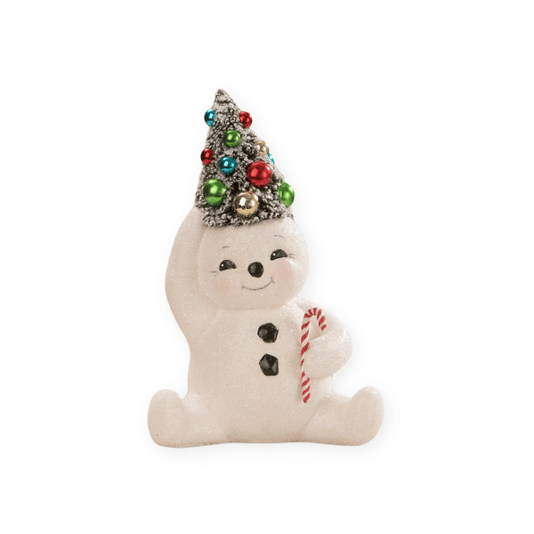 Cute Bethany Lowe Snowman New Bethany Lowe Bring home the best of retro inspired decor with this adorably, chubby, snowman with colorful bottle brush tree on head and candy cane in hand.Bethany Lowe Retro Snowman with Candy Cane Bottle Brush Tree | Bethany Lowe Retro Snowman | Bethany Lowe Cute Snowman