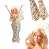 Barbie The Movie, Barbie in Gold Disco Jumpsuit | Margot Robbie Disco Gold Barbie Doll Disco Barbie Doll Hart fo Find Barbie