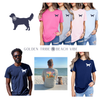 Golden Tribe Beach Vibe Classic Tee for Golden Retriever and Beach Lovers | Golden Retrievers on the Beach Unisex T-Shirt