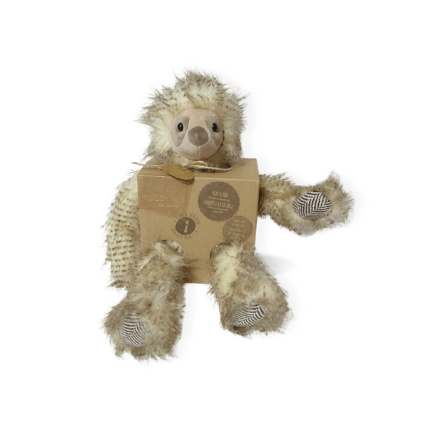 <p>Meet Gus, he likes to play hide and seek in the trees - at least thats what his tag says. &nbsp;Adorable Little Toasties sloth - I mean ADORABLE! Perfect for the cold nights or when you just need to snuggle with something warm. Soothes, Warms, Comforts and promotes a positive sensory experience.&nbsp;</p> <p>20"T &nbsp;(He's a big fella) x 19"W</p> <p>&nbsp;</p>