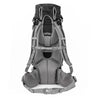Gray hiking backpack on a white background