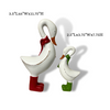 <p>Experience the joy and charm of the holiday season with our set of 2 hand-painted resin holiday ducks! These adorable ducks are dressed in festive red and green scarfs and matching boots. With one large and one smaller duck, this cute set is the perfect addition to your holiday decor.</p> <p>&nbsp;</p>