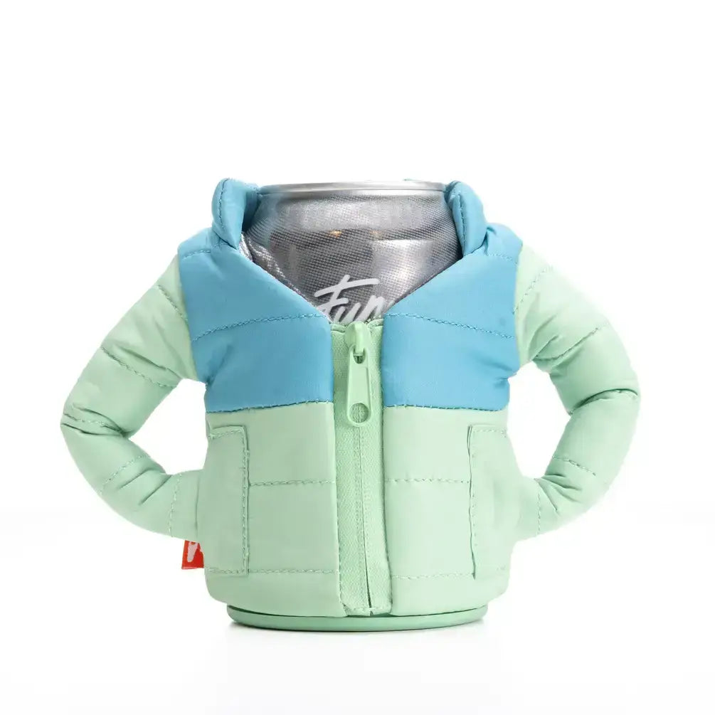 Drink Koozie in green and blue for a great gift idea for him or for her and great stocking gift idea