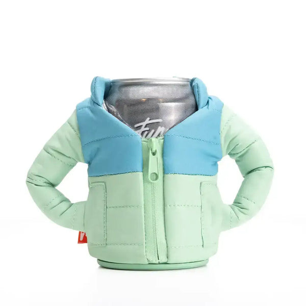 Drink Koozie in green and blue for a great gift idea for him or for her and great stocking gift idea