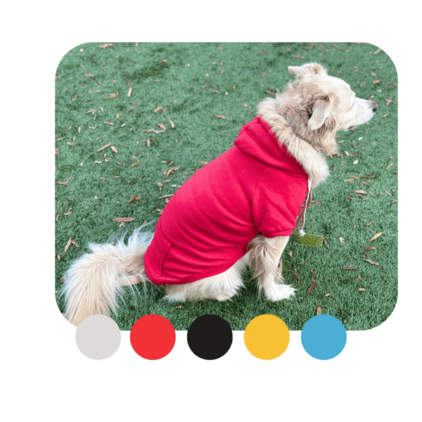 Larger size dog hoodies with pocket.  Cute winter clothes for dogs