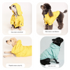 Best Dog Raincoat Maxbone's top-selling Talon Raincoat gets a fresh makeover for the spring! This classic raincoat silhouette is made out of water repellant fabric and features adjustable pull chords, snap button closure, a leash/harness opening and a removable hood. Available in the classic raincoat color, Yellow, and a fresh new color for Spring - Mint!