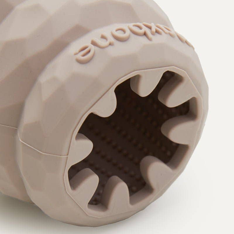 Treat holder for dog play to relieve boredom.  Great Dog stocking stuffer.