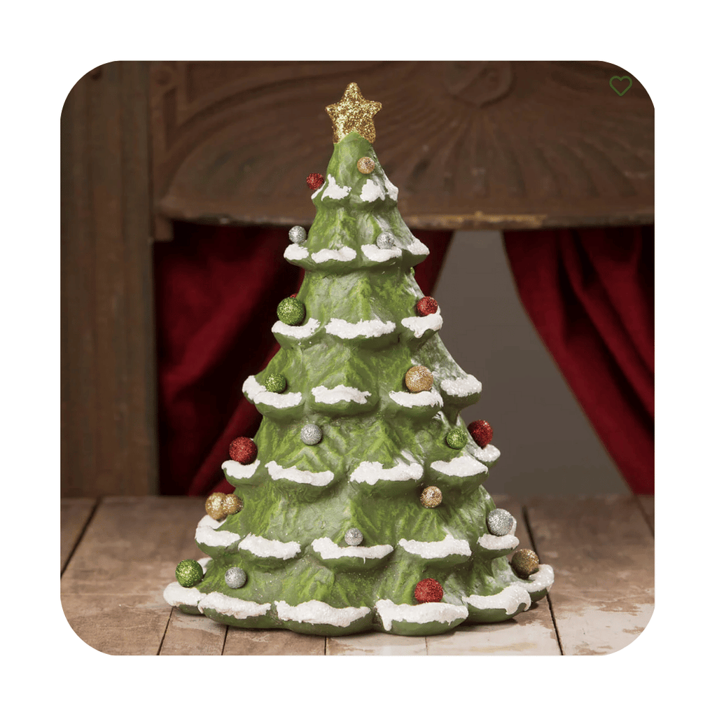 Bethany Lowe Oh Christmas Tree Paper Mache | Bethany Lowe Christmas Tree Decor