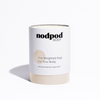 White cylindrical container with 'nodpod' branding on a white background
