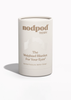 White cylindrical container with 'nodpod' branding on a white background