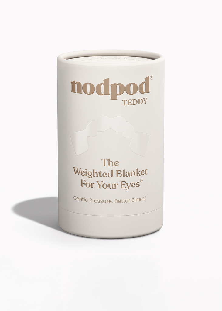 White cylindrical container with 'nodpod' branding on a white background