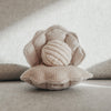 Unique sensory dog toy in the shape of an oyster with ball in the middle. 