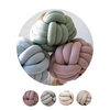 Pink Lemonade 100% Cotton Knot Pillows | Luxury Ultra Soft Organic Knot Pillow Pale Whisper Pink Lemonade Knot Pillow Pink Lemonade Shell Color knot pillow Pink Lemonade Vanilla Mel color knot pillow Pink Lemonade Pale Pink Color Knot Pillow