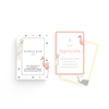 Set of educational flashcards with animal illustrations and text on a white background