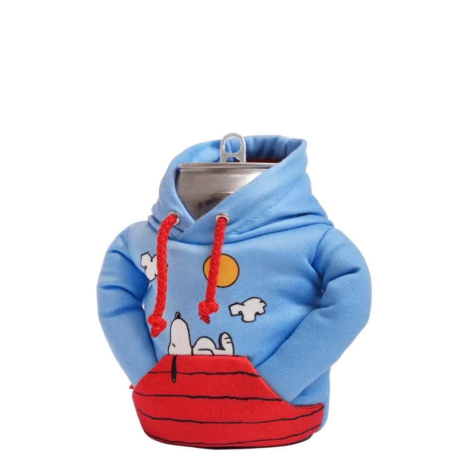 Puffin Snoopy Koozie, Fun Peanuts Gifts, Gifts for Snoopy Lovers; Fun stocking stuffer ideas