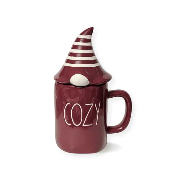 Cute Fall coffee mug, Rae Dunn Cozy Gnome Mug | Cozy Mug with Gnome Top, Cute fall gnome coffee mugs
