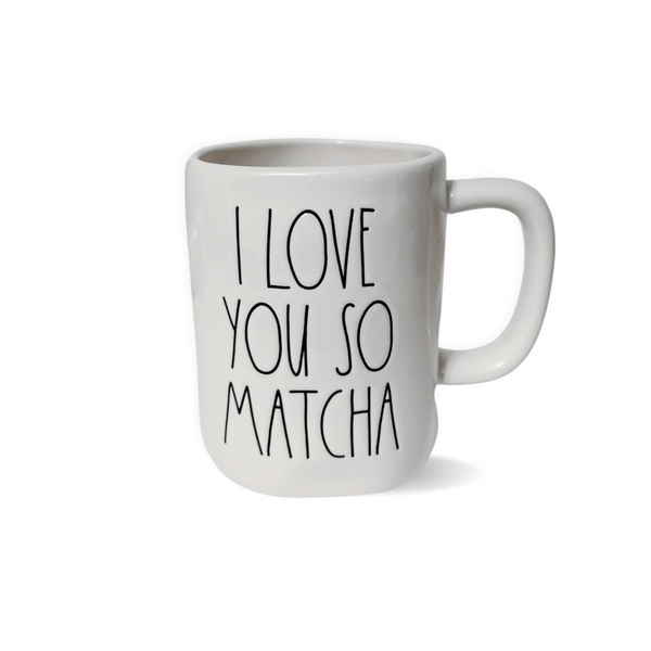 Looking for the perfect gift for a Matcha tea lover in your life? Look no further than this adorable Rae Dunn I Love You So Matcha coffee mug! Show your love and appreciation for their passion with this thoughtful gift.