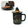 Rae Dunn Basic Witch Topper Mug; Rae Dunn Wicked Witch Topper Mug; Rae Dunn Witch Hat Mugs; Cute witch halloween mugs; Great Halloween Gift ideas; Witch Lover Mugs