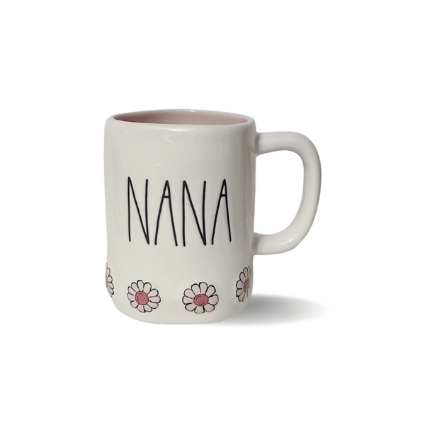 rae dunn nana mug, nana gifts, grandmother mug, pink rae dunn mug, flower mug, rae dunn grandma, nana coffee cup, mother’s day gif