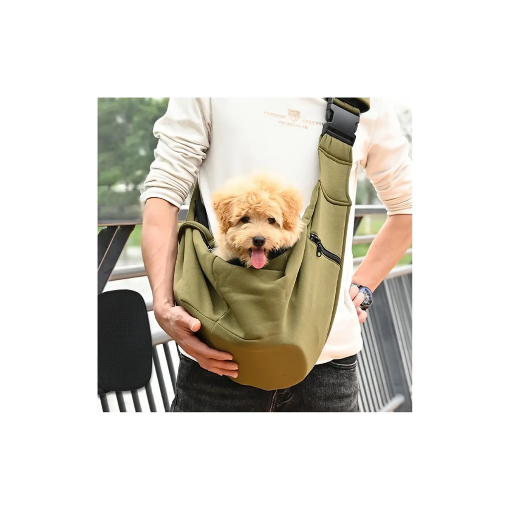 Packable Dog or Cat Carrier Sling Bag, Cat Sling Bag, Adjustable Sling Bag, Polyester Sling, Pet Carrier Bag, Soft Side Pet Carrier Tote, Sling Bag for Dogs, Sling bag for Pets, Soft Sling Bag for Cats
