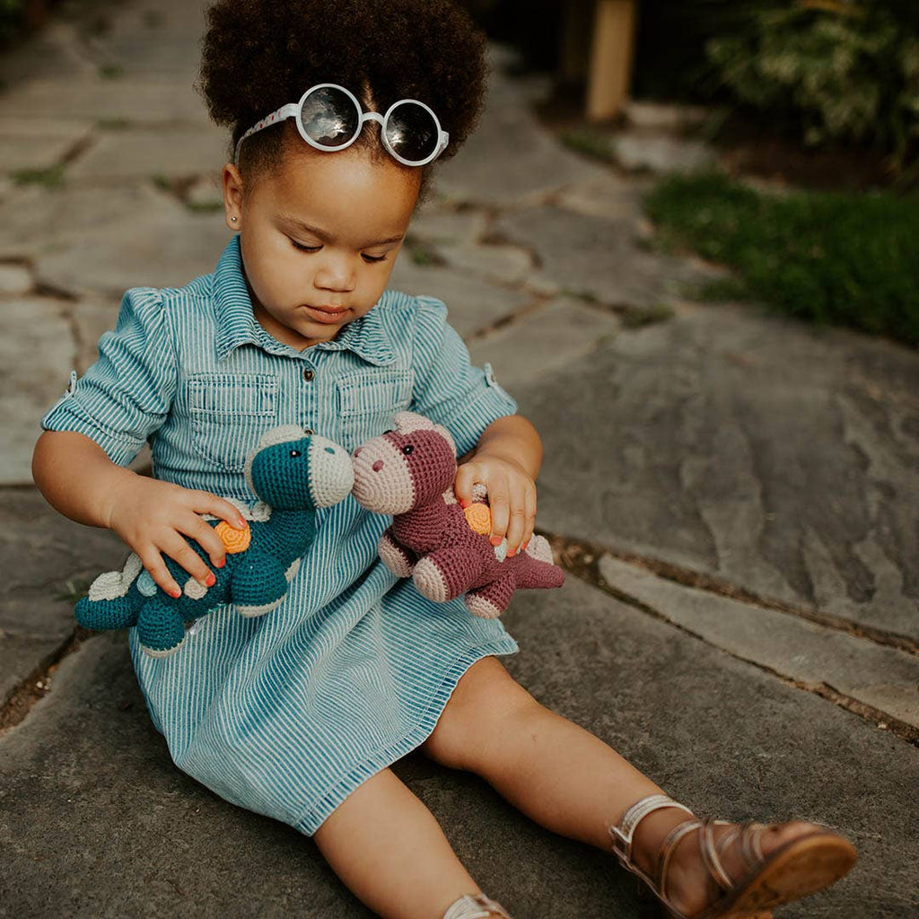 Organic Handmade Dinosaur to create interactive play.