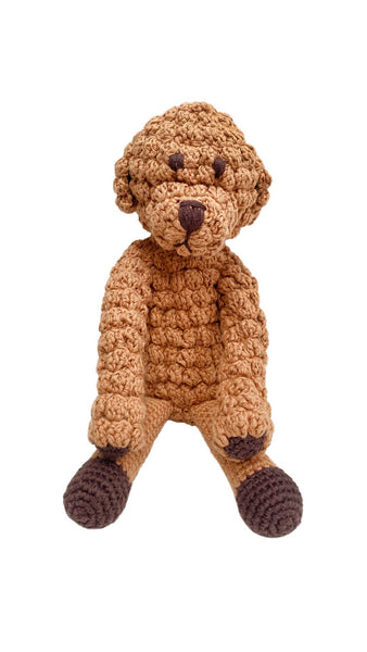 Fair Trade Organic cotton yarn golden doodle toy