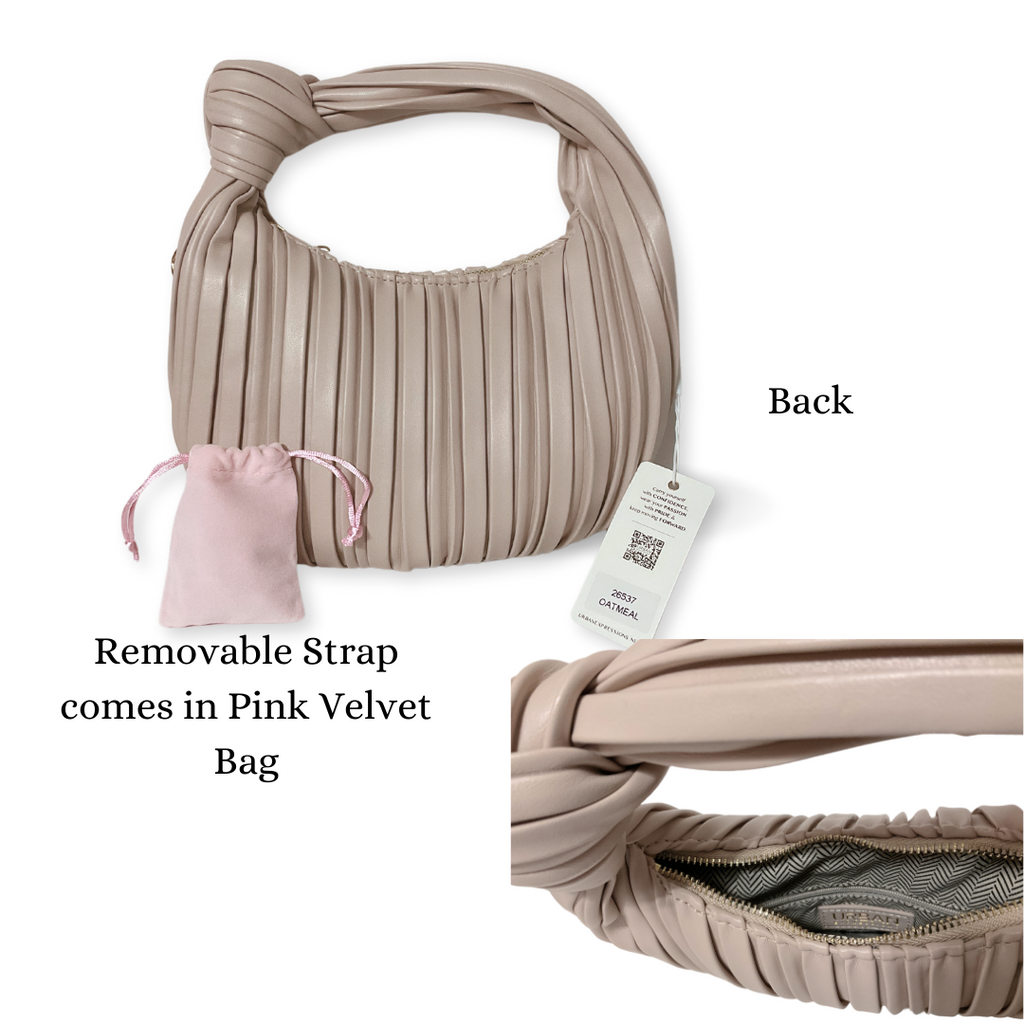 Urban Expressions Soft Vegan Convertible Shoulder Bag with Gold Chain Strap - 4 colors | Soft Vegan Leather Crossbody/Shoulder Bag