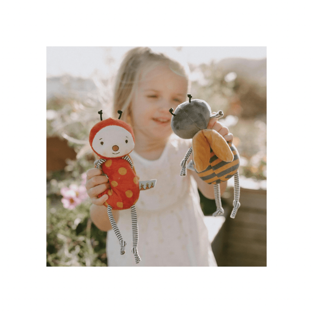 Bunnies By the Bay Plush Toy Bunnies By the Bay Girlbug Rattle | Sensory Rattle | Baby and Toddler Gifts