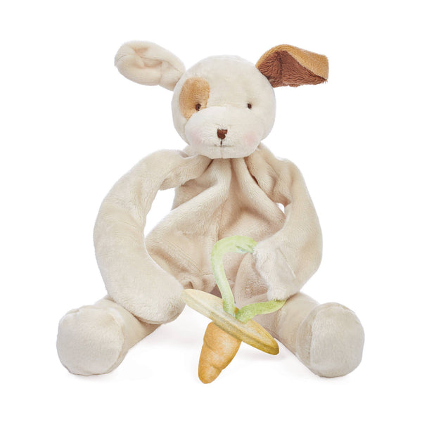 Bunnies By the Bay Plush Toy Bunnies By the Bay Skipit Puppy Silly Buddy | Plush Puppy Baby Gift | Plush Pacifier Holder