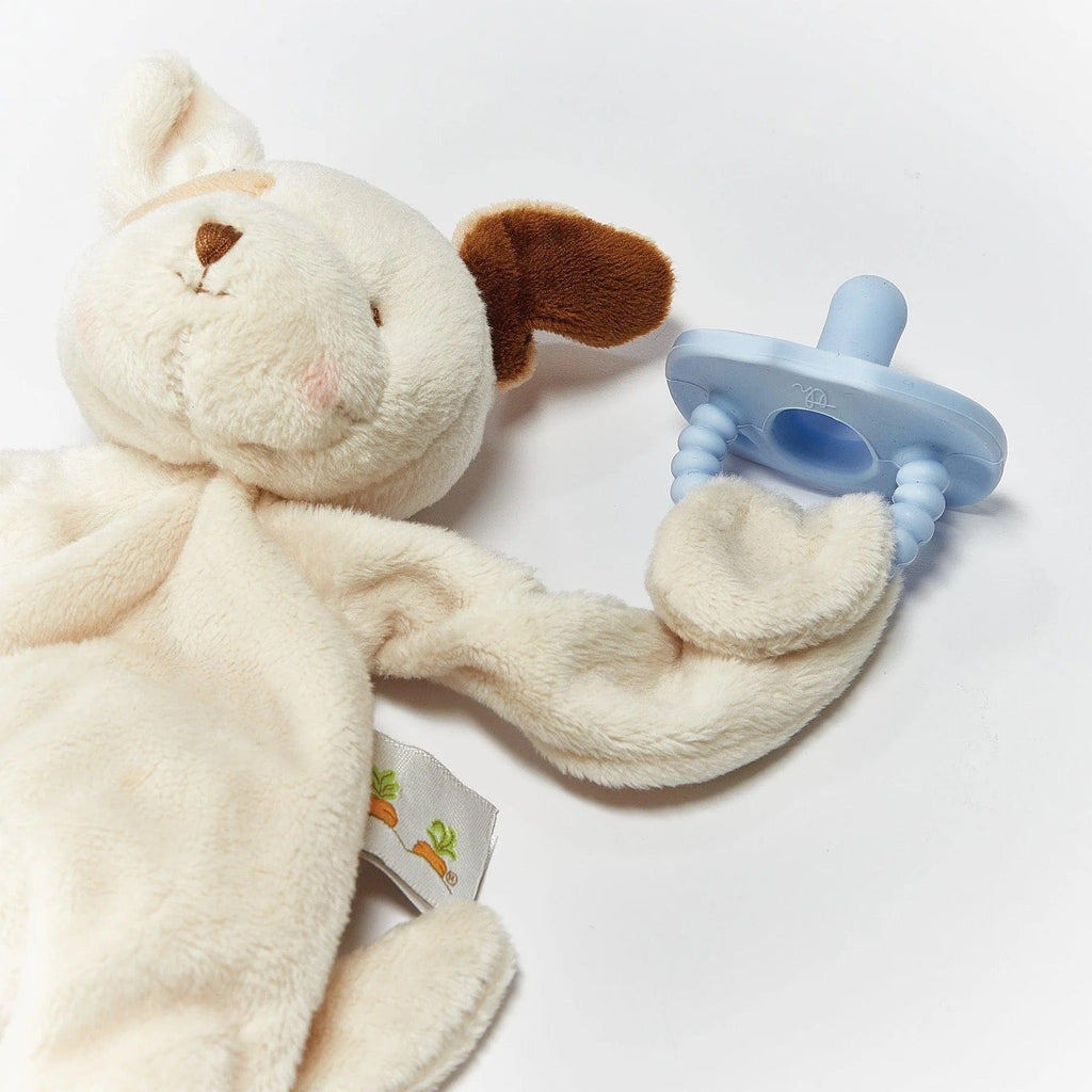 Bunnies By the Bay Plush Toy Bunnies By the Bay Skipit Puppy Silly Buddy | Plush Puppy Baby Gift | Plush Pacifier Holder