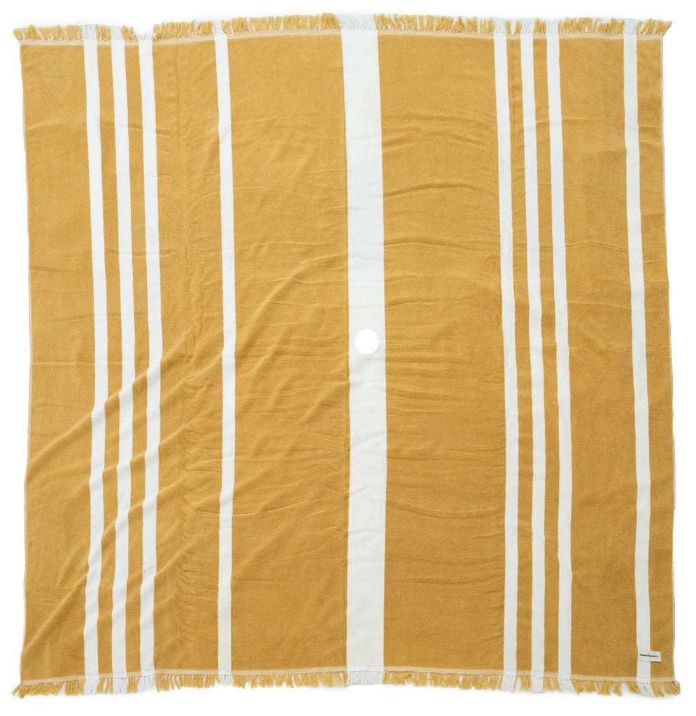Business & Pleasure Beach Blanket & Towels Business & Pleasure The Beach Blanket - Vintage Yellow Stripe XL