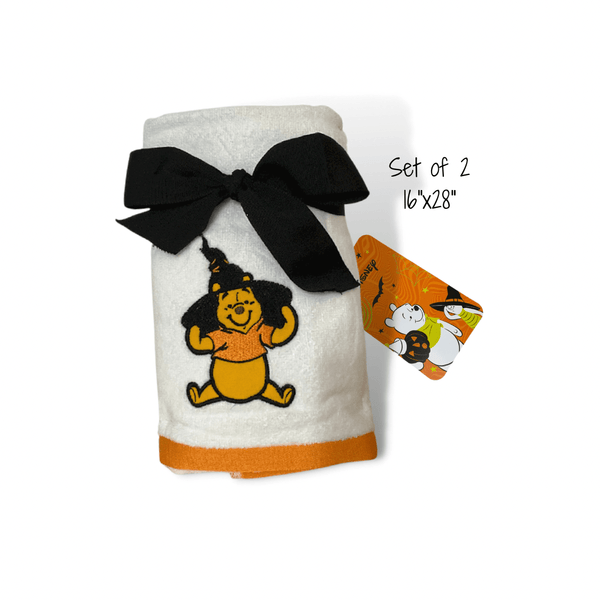 Disney Seasonal & Holiday Decorations Disney's Winnie The Pooh Halloween Set of 2 Hand Towels | Winnie the Pooh | Halloween Hand Towels
