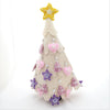 Eclectic Woodchuck Seasonal & Holiday Decorations Eclectic Woodchuck White Pink Lavendar Felted Wool Advent Tree | Felt Advent Calendar