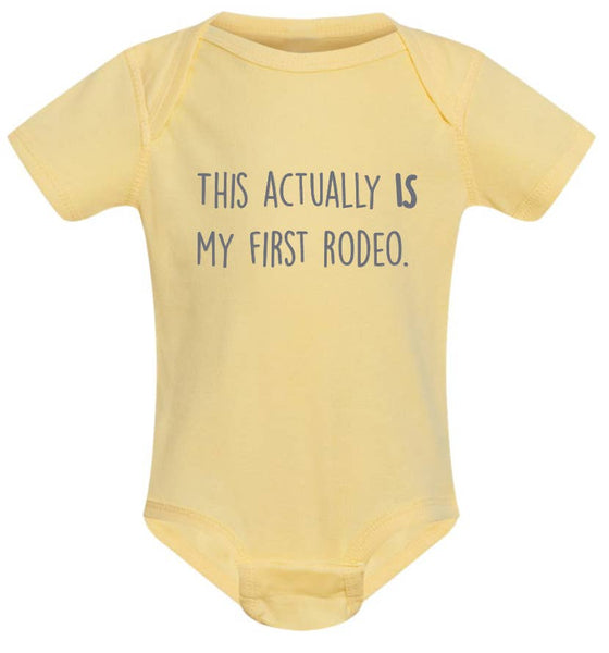 ellembee gift Baby Clothes This Actually Is My First Rodeo Funny Baby Onesie | Rodeo Baby Onesie | Fun Baby Shower Gifts.This Actually Is My First Rodeo Funny Baby Onesie | Rodeo Baby Onesie | Fun Baby Shower Gifts