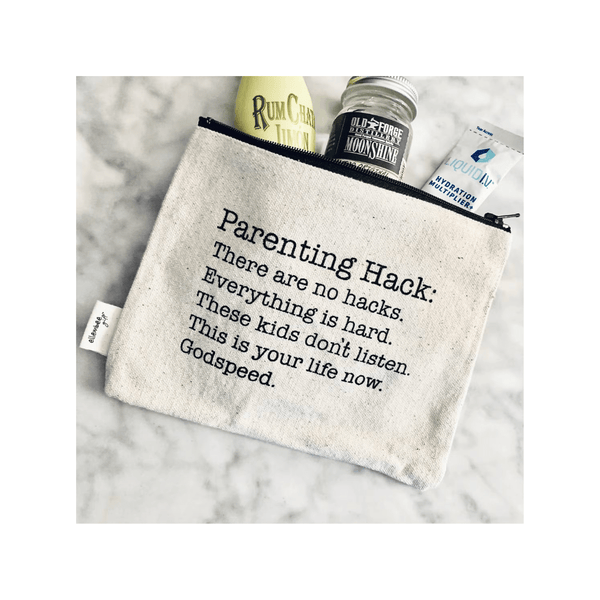 ellembee gift Zipper Pouch Parenting hack Godspeed Parents Zipper Pouch | Funny Parent Gift | New Parent Gift