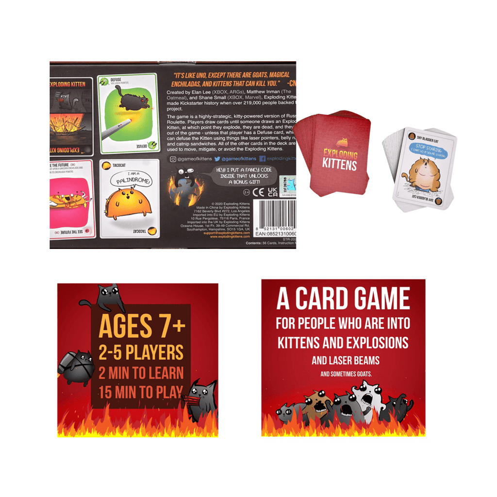 Exploding Kittens Original Edition - Fun Family Games – nevsher lior ...