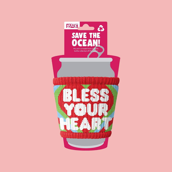 Freaker USA Koozie Bless You Koozie SLIPPY | Pint Glass, Coffee Sleeve & Can Koozie | Coffee Koozie