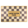 Haute Diggity Dog Dog Bowls Haute Diggity Dog Checker Chewy Vuiton Placemat | Luxury Dog Decor