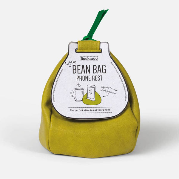 if USA Office Chartreuse Little Bean Bag Phone Rest | Bookaroo Phone Rest | iPhone holder