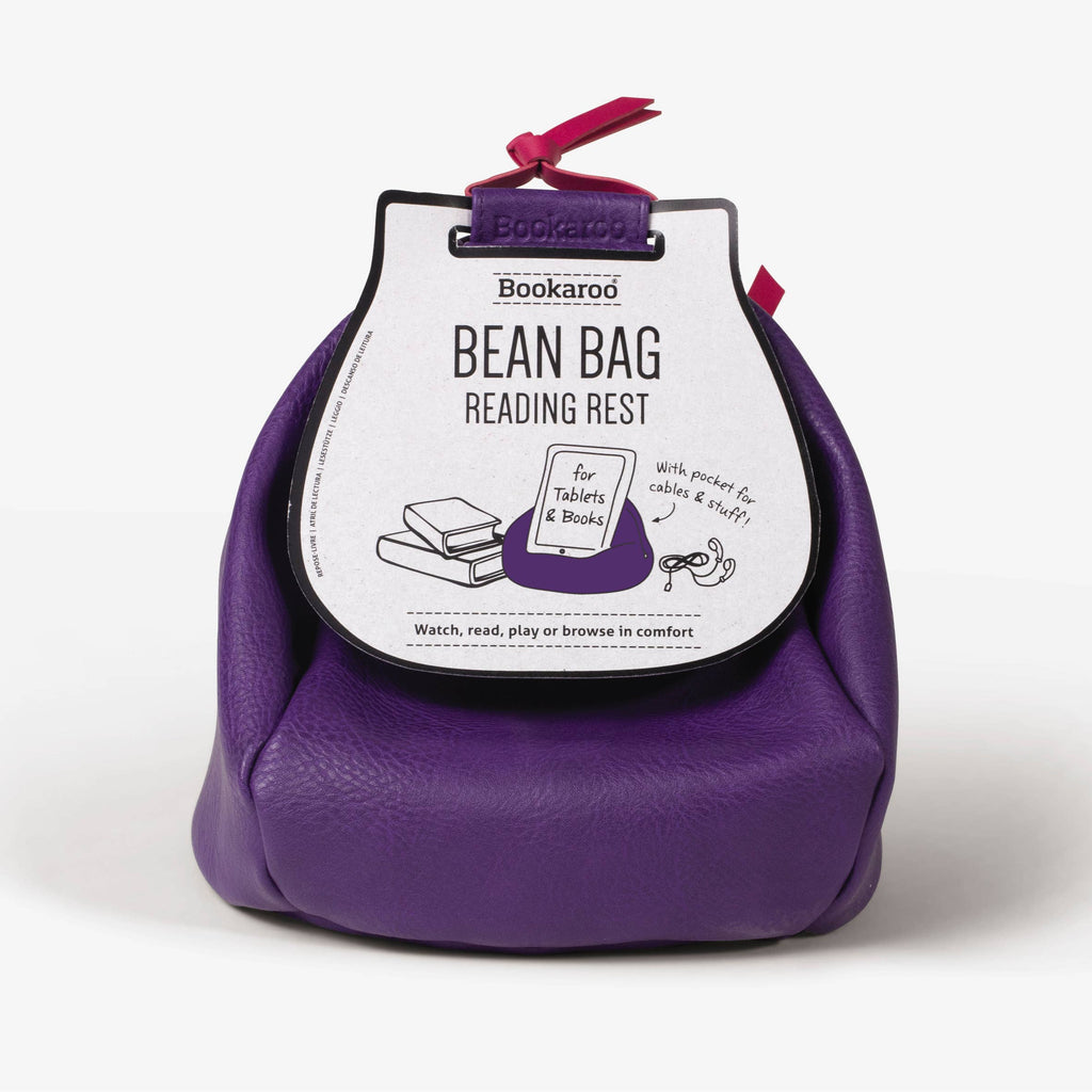 if USA Office Purple and Pink Bookaroo Bean Bag Reading Rest | Reading Rest | iPad Holder | Great Holiday Gifts