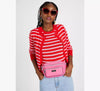 Kate Spade Belt Bag Kate Spade New York Sam Icon KSNYL Nylon Medium Belt Bag | Spade Barbie Pink Belt Bag