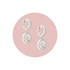 Kate Spade earrings Kate Spade New York the Spade Pave Huggies - Silver