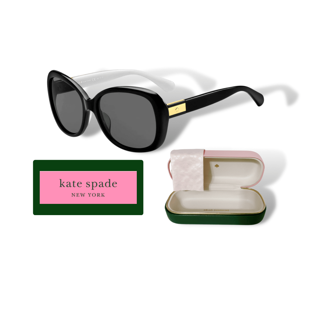 Kate Spade Judyann Sunglasses - Black/Ivory | Kate Spade  display picture 3